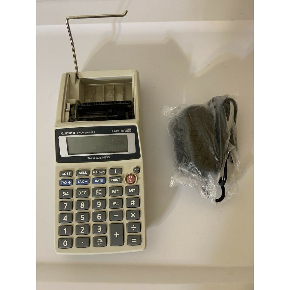 Vintage Canon P1-DH III Palm‎ Printer 12 Digit Tax & Business Calculator